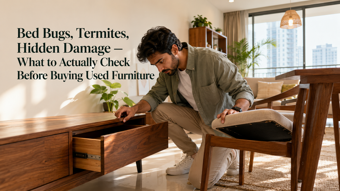 Bed bugs, termites, hidden damage — what to actually check before buying used furniture