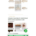 3 Seater Cane Sofa photo 1