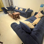 Sofa Set- 4+3+2 (4 seater= 100"x32", 3 seater= 77"x32", 2 seater= 56"x32") along with coffee table photo 1