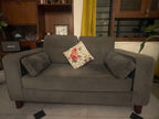 5-Seater Fabric Sofa Set with SleepWell Foam - two-seater front