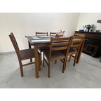 6 seater Dining table with chairs photo 1
