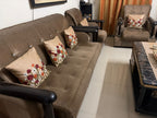 3 seater fabric sofa & study table photo 1