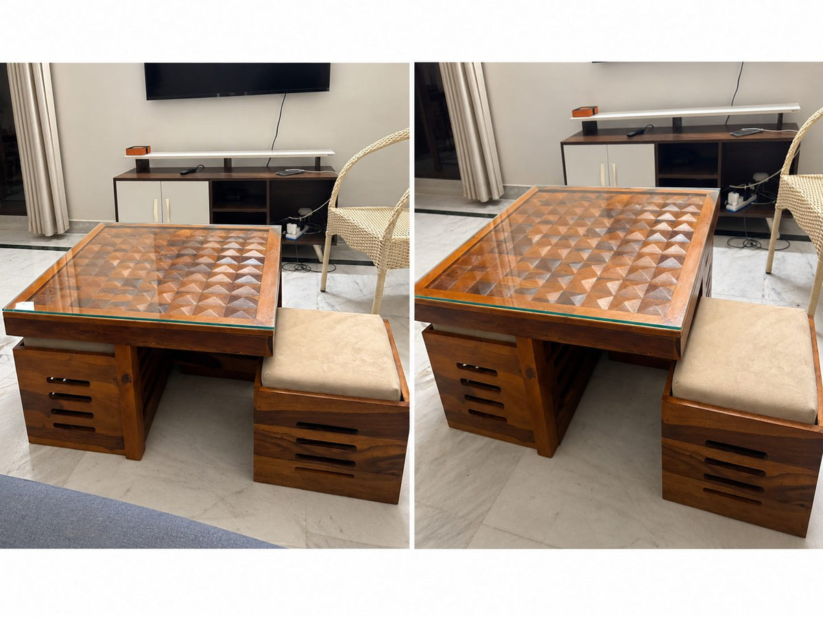 Center table with for sitting stools photo 2
