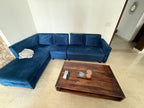 4 Seater L shaped Velvet Sofa photo 2