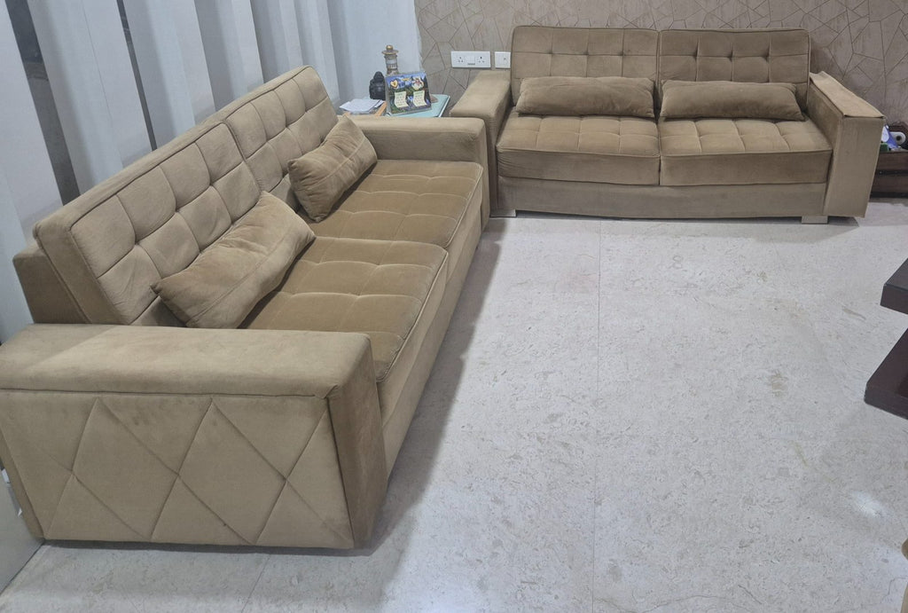 2 3-seater lobby sofa with pillow photo 3