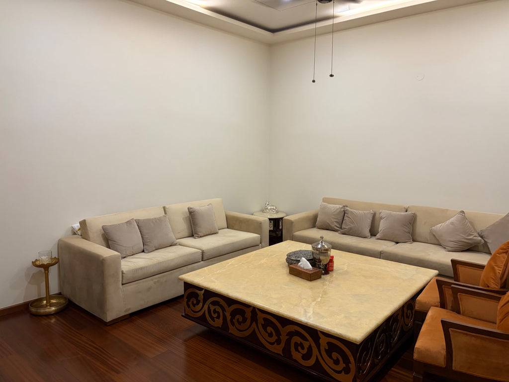 5-seater sofa, 3-seater sofa, drawing room marble table, 2 individual chairs photo 3