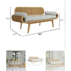 3 Seater Cane Sofa photo 3