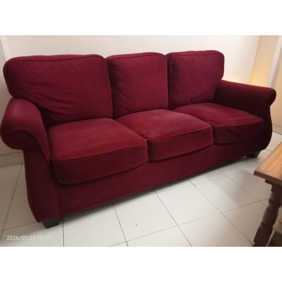 3-seater fabric sofa photo 3