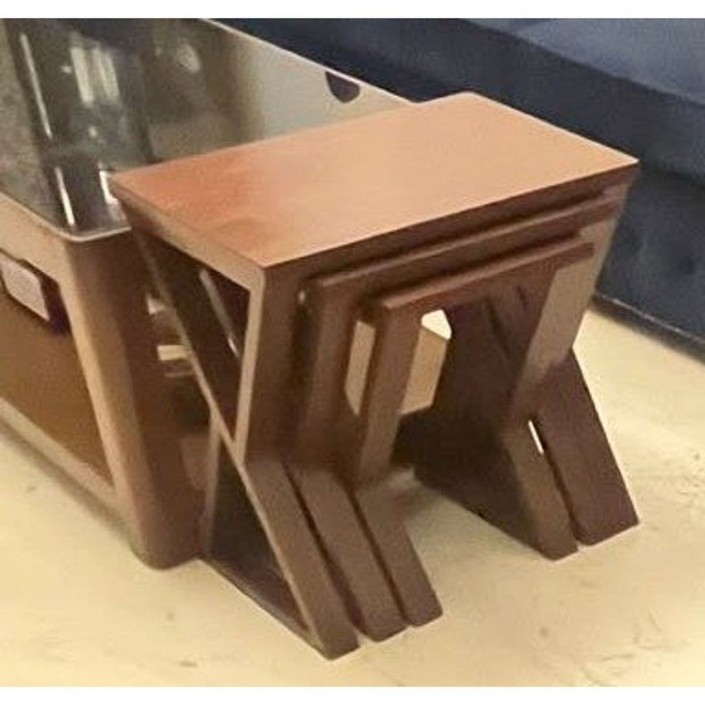 Set of 3 Nested Stools photo 3