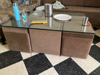 L shape sofa with center table consist of 4 boxes used for storage and sitting photo 3