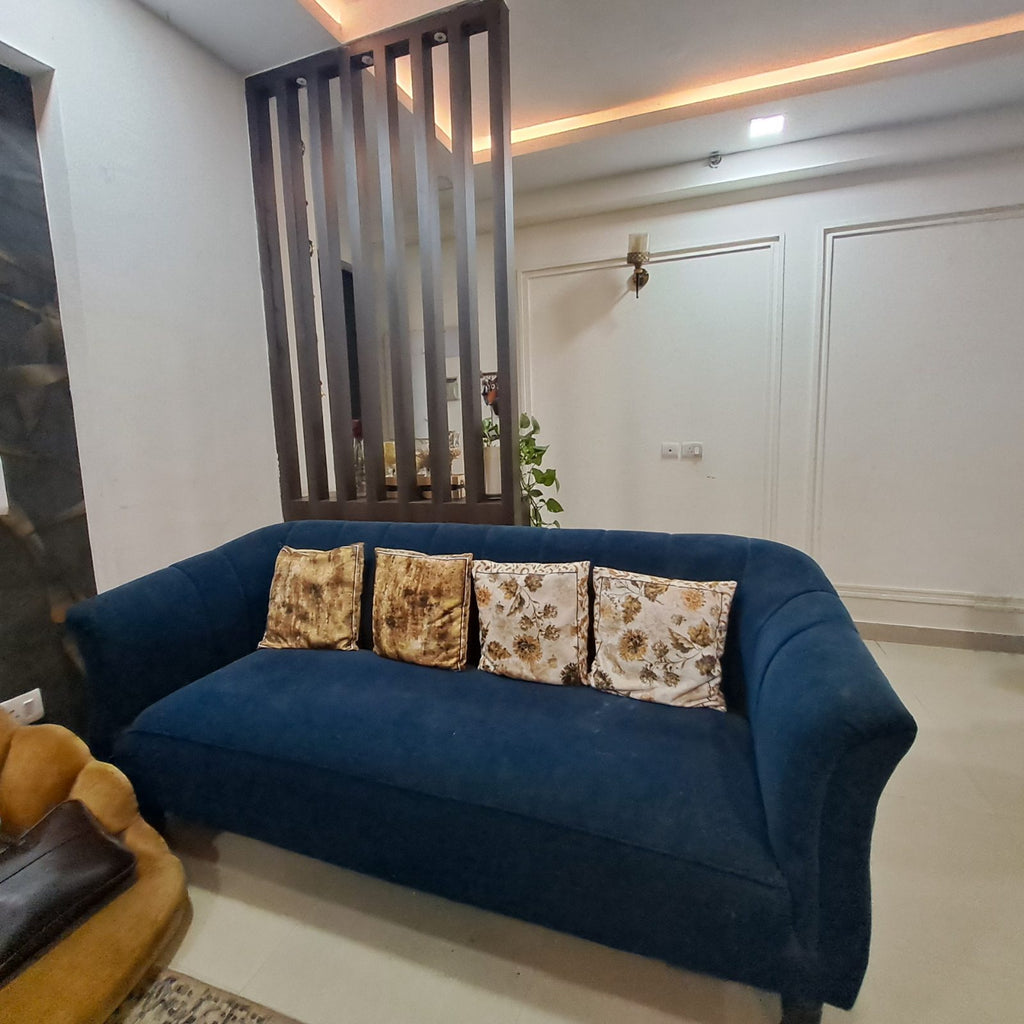 3 seater upholstery velvet sofa photo 3