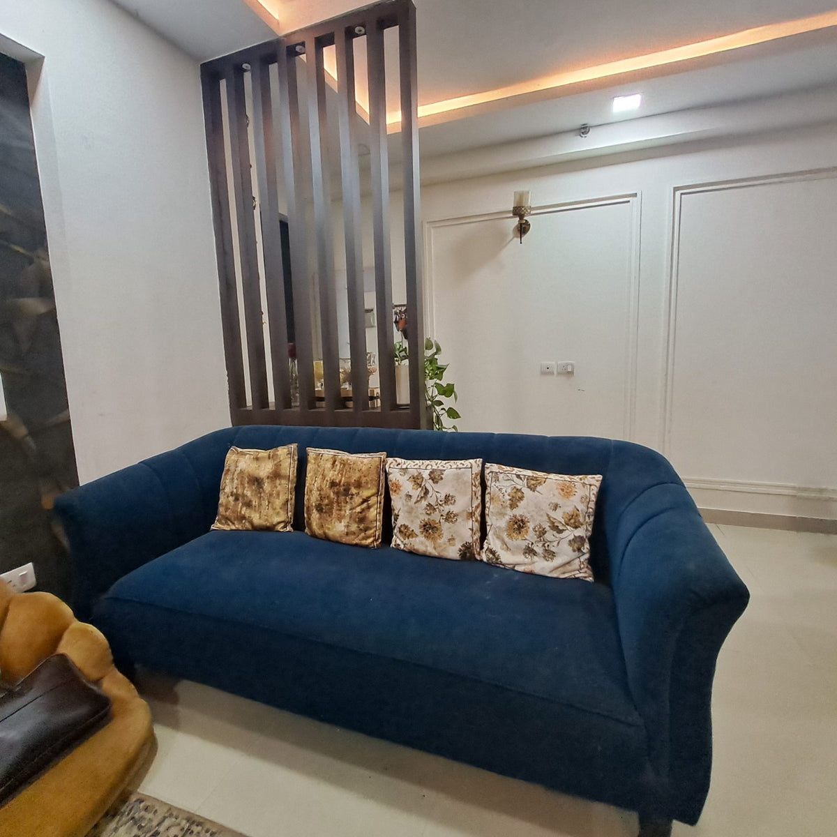 3 seater upholstery velvet sofa photo 3