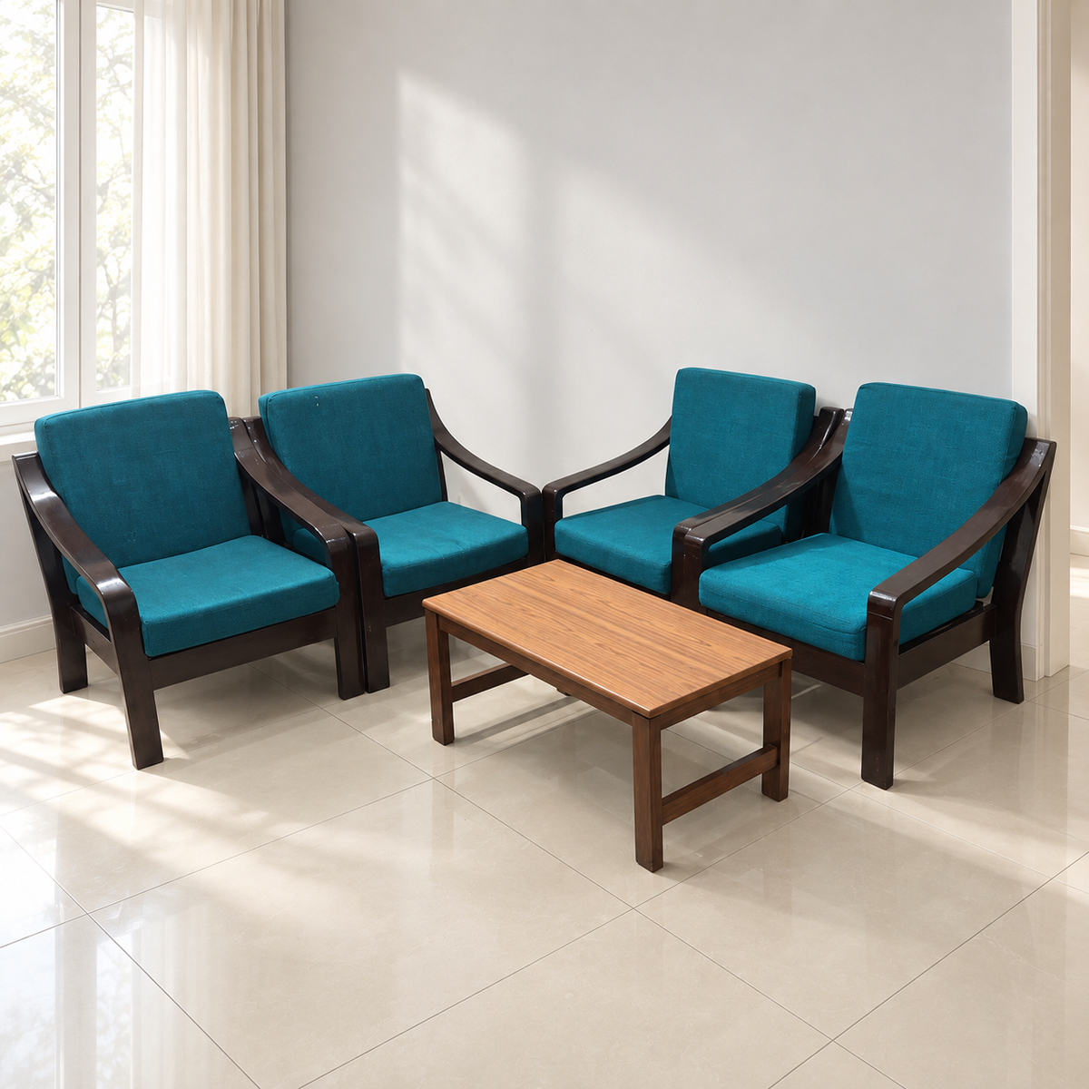 4-Seater Sofa Set with Central Table — Giveasy resale hero