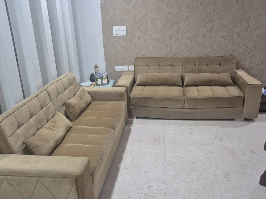 2 3-seater lobby sofa with pillow photo 4