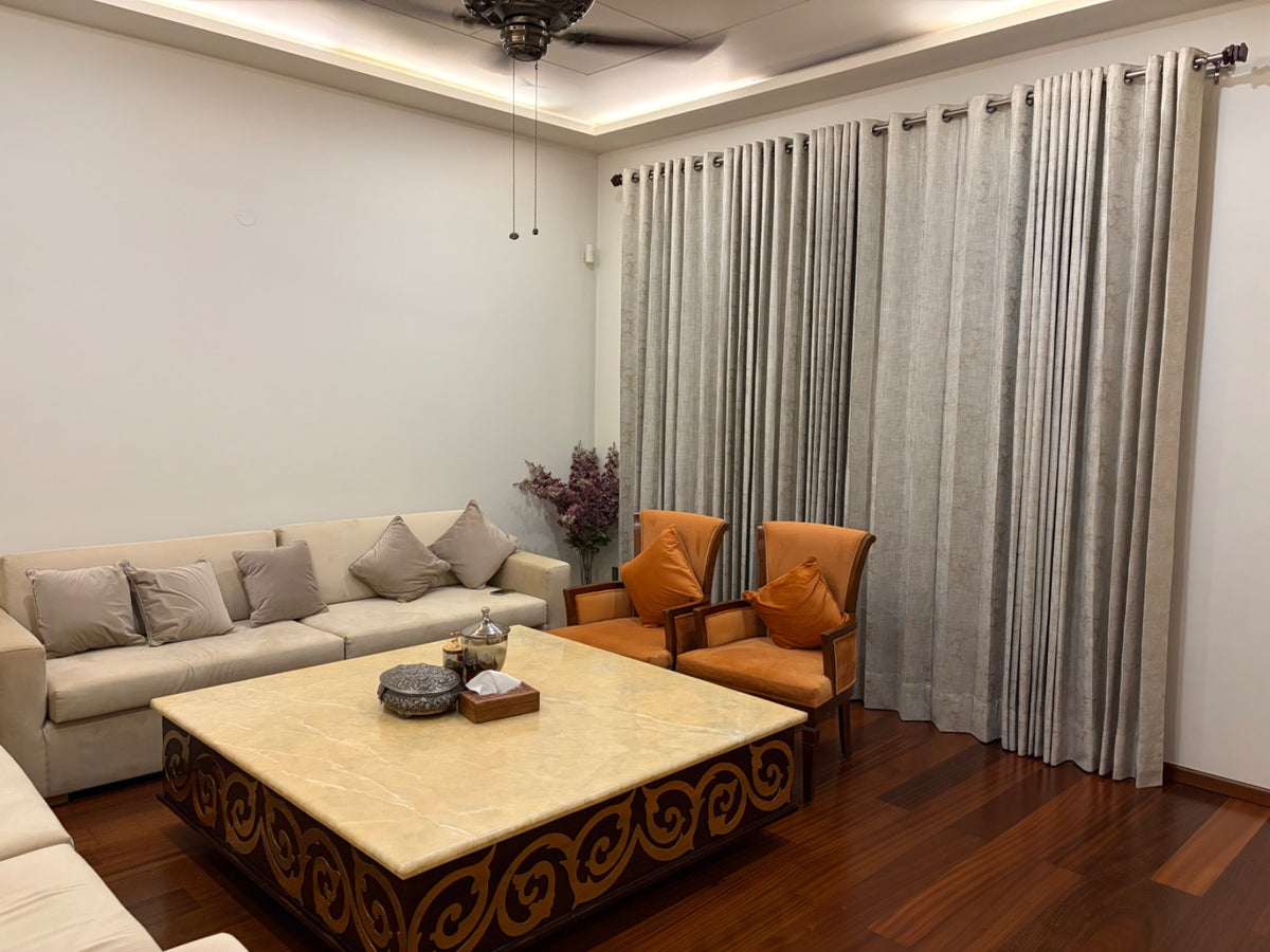 5-seater sofa, 3-seater sofa, drawing room marble table, 2 individual chairs photo 4
