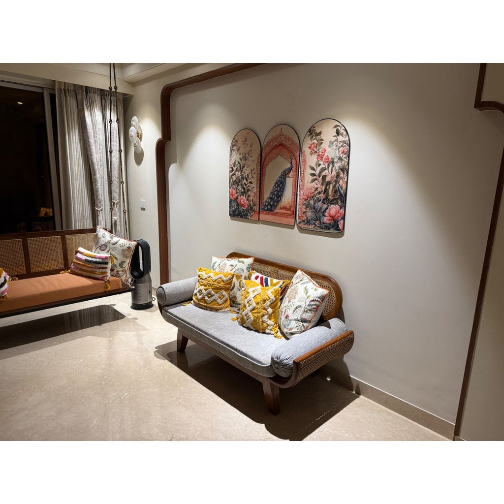 3 Seater Cane Sofa photo 4