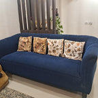 3 seater upholstery velvet sofa photo 4
