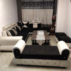 L shape sofa with setty and 2 ottoman photo 4