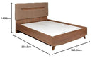 Evok terence king size bed with storage