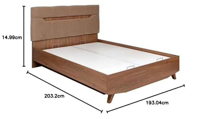 Evok terence king size bed with storage
