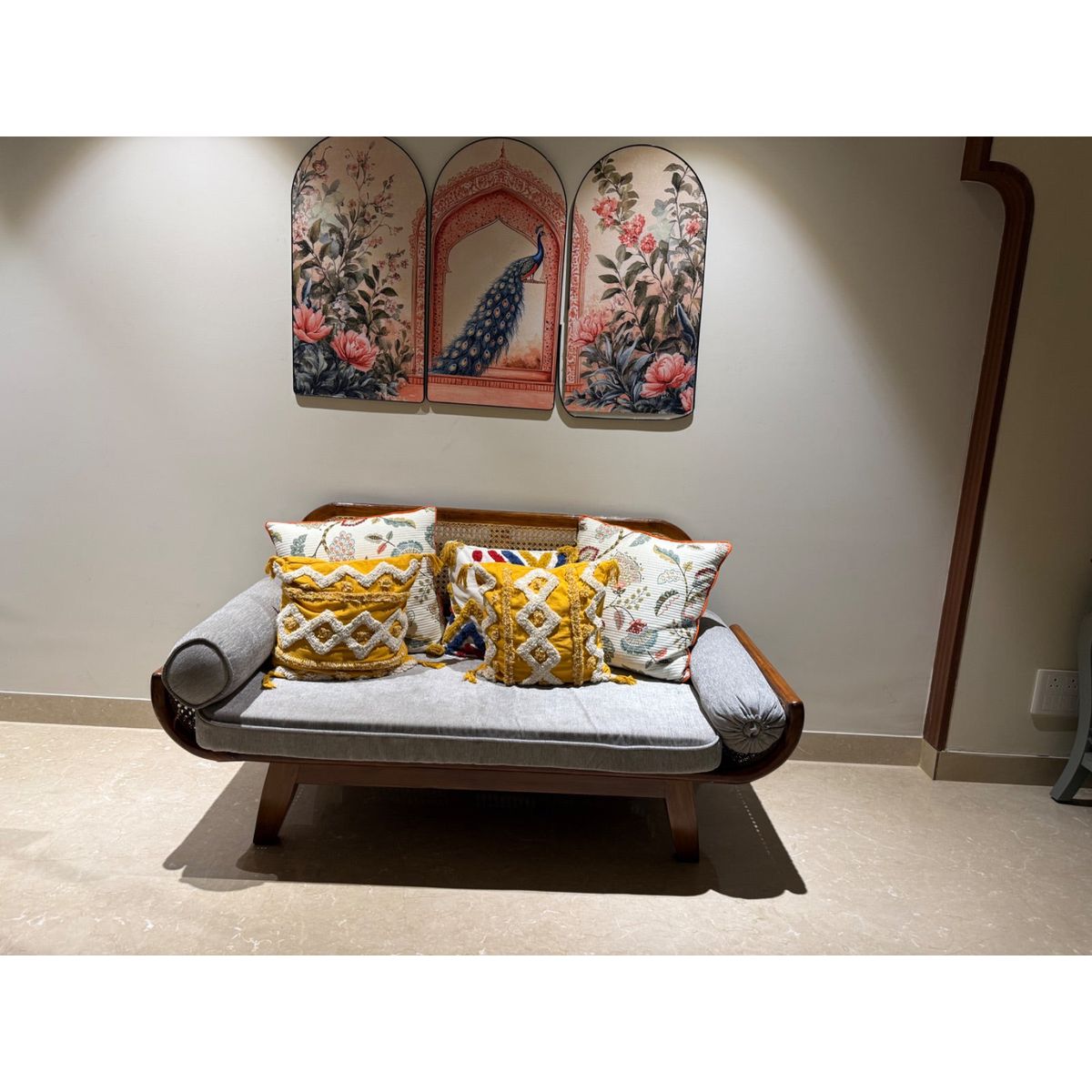 3 Seater Cane Sofa photo 5