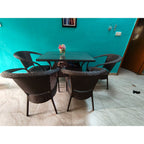 Dining table set with 4 chair photo 5