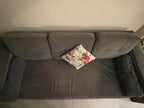 5-Seater Fabric Sofa Set with SleepWell Foam - three-seater top detail