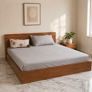 Wakefit Queen Size Bed + Memory Foam Mattress (78×60 inch)