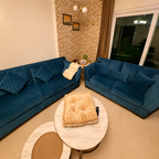 5 Seater Fabric Sofa with Cushions