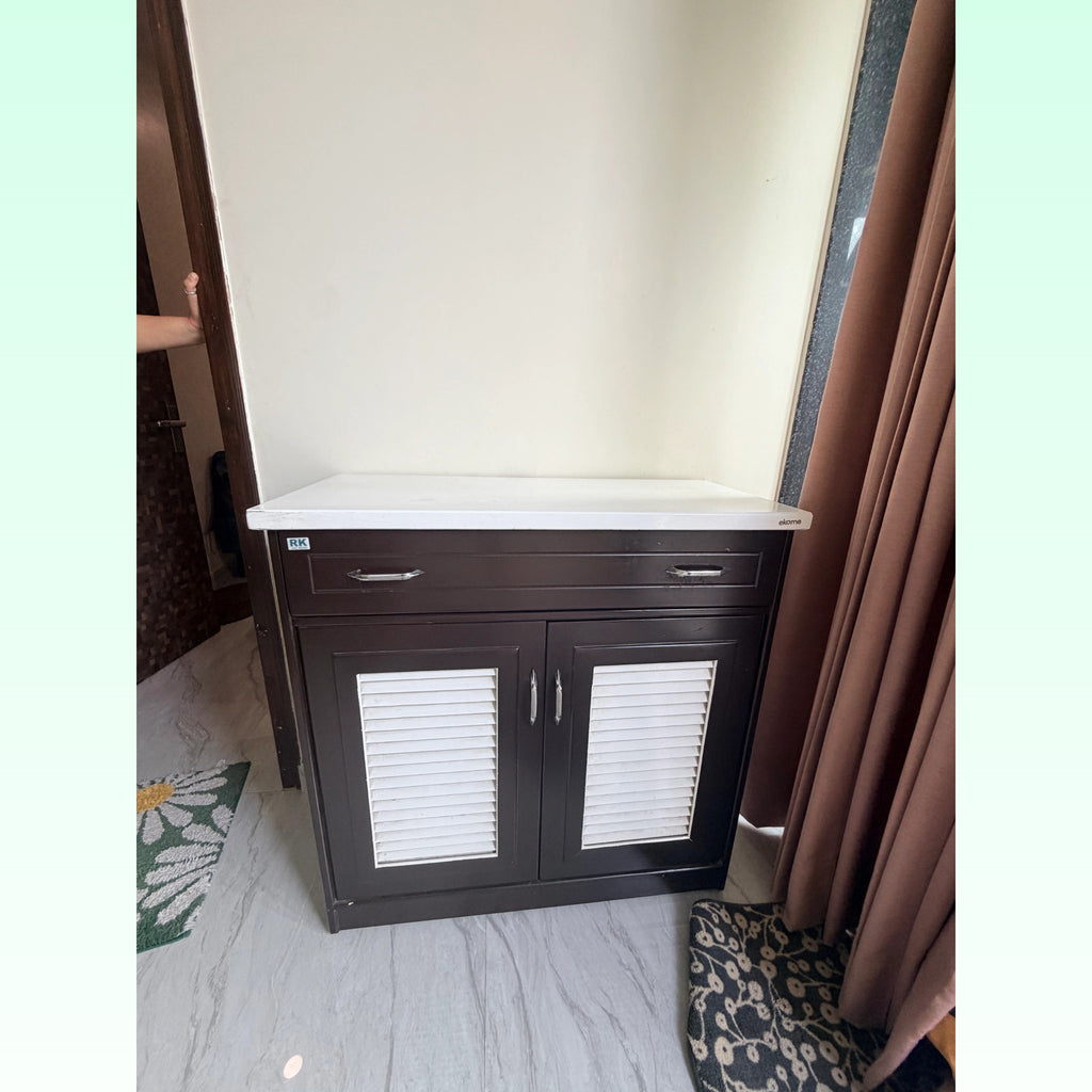 Shoe Cabinet with Drawer and Louvered Doors photo 2