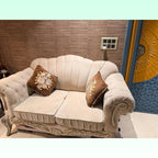 7-Seater Carved Velvet Sofa Set (3+2+2) photo 1