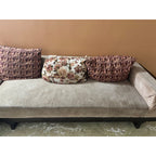 Beige Fabric Sofa Set with Centre Table - seller photo 1