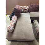 Beige Fabric Sofa Set with Centre Table - seller photo 6