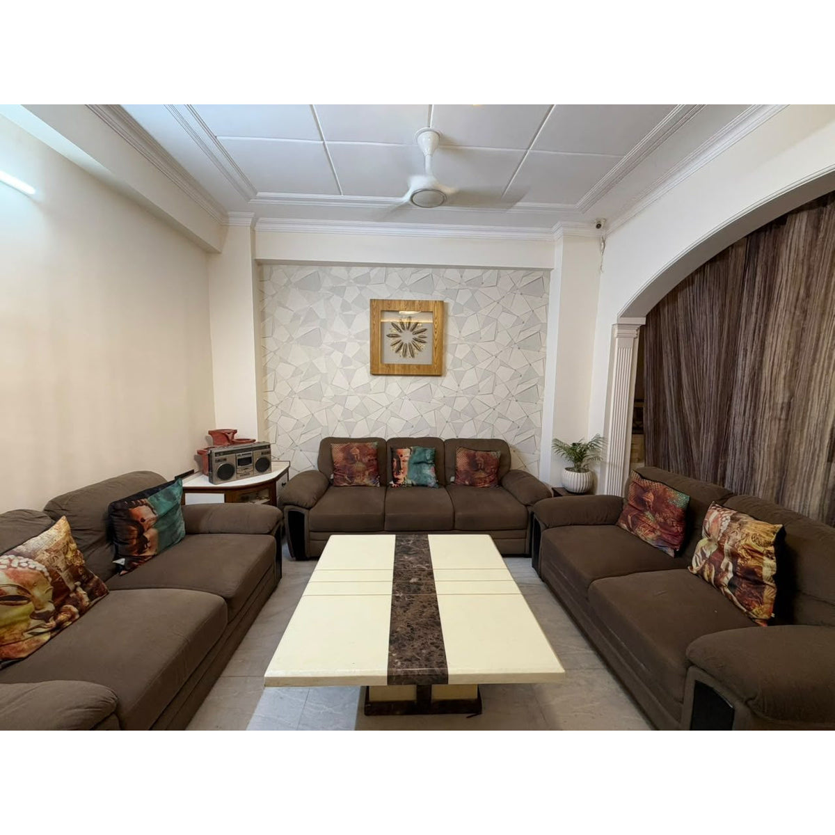 Home Centre 7-Seater Fabric Sofa Set (3+2+2) - square seller photo