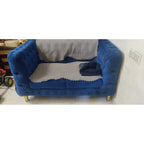 Blue Tufted Velvet Sofa Set, 3+2+2 - used item in Delhi - photo 4