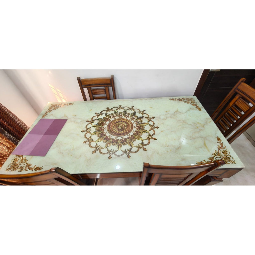 6-seater dining set square photo 2