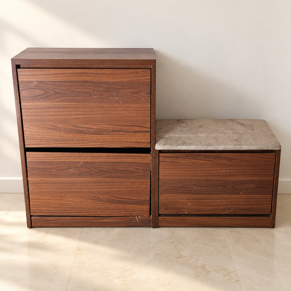 Urban Ladder Shoe Cabinet with Cushioned Bench - hero