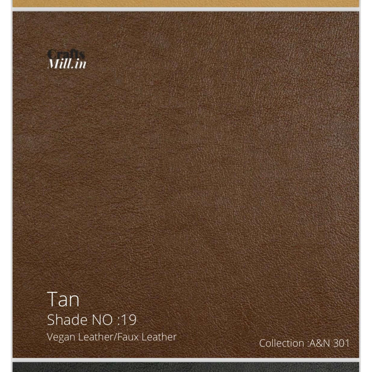 Craftsmill Tan Faux Leather Sofa - square seller photo