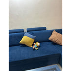 Velvet sectional sofa — square seller photo 3