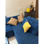 Velvet sectional sofa — square seller photo 4