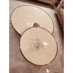 Round Marble-Top Centre Tables with Rose-Gold Finish (Set of 2) - square seller photo
