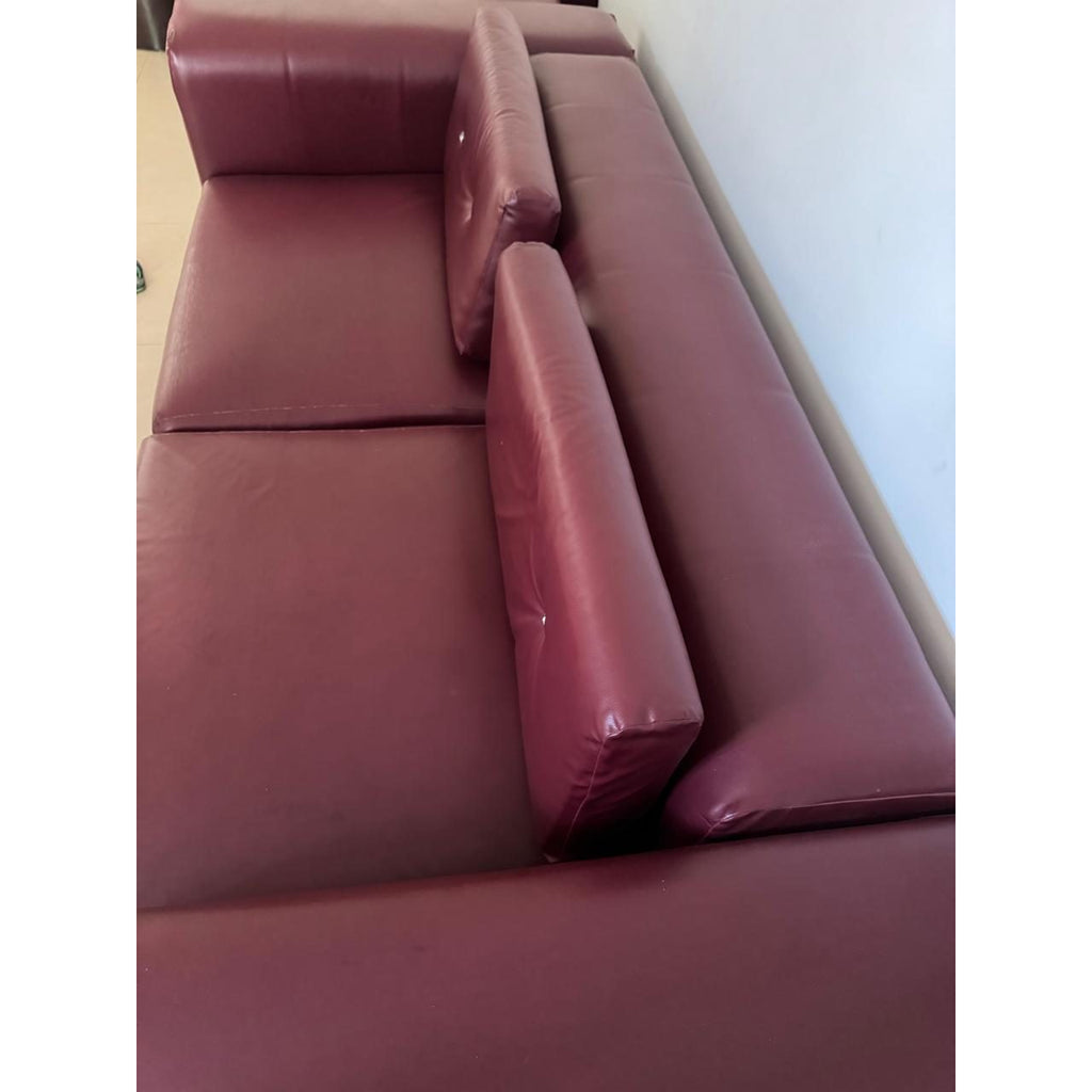 Maroon 3-Piece Sofa Set - used living-room in Gurugram - photo 6