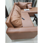 Pepperfry Tan Leatherette L-Shaped Sofa - used item in Noida - photo 5