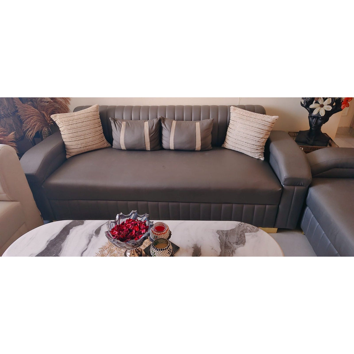 7-Seater Two-Tone Sofa Set (3+2+2) - square seller photo