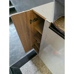 Carpenter-Made White Shoe Cabinet with Cushioned Top - square seller photo