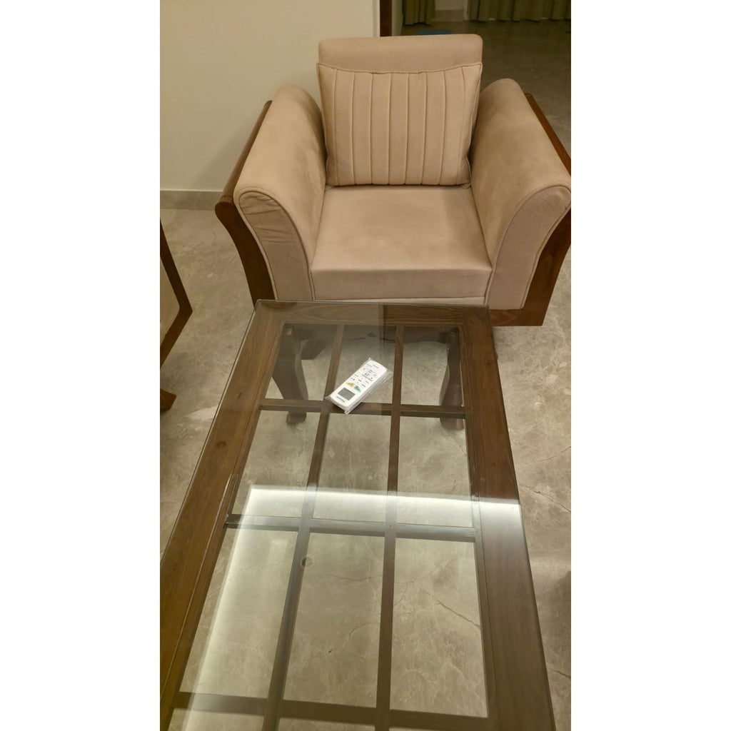 7 Seater Sheesham Wood Sofa - photo 2