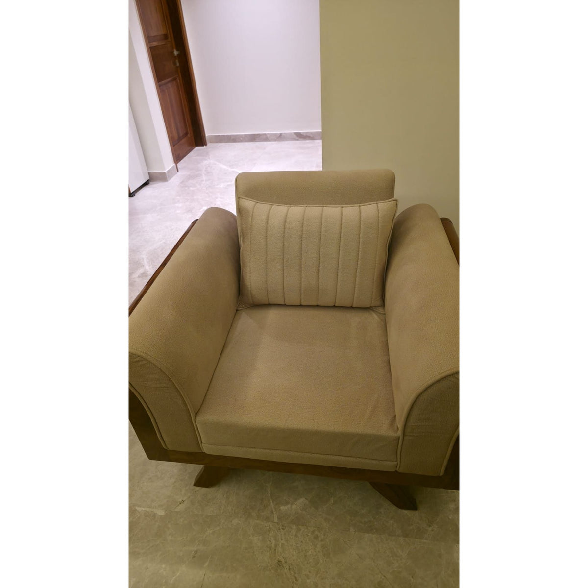 7 Seater Sheesham Wood Sofa - photo 4