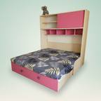 Sofa-cum-Bed with Overhead Storage