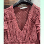 Zara Pink Ruffle Mini Dress (Size S) photo 3