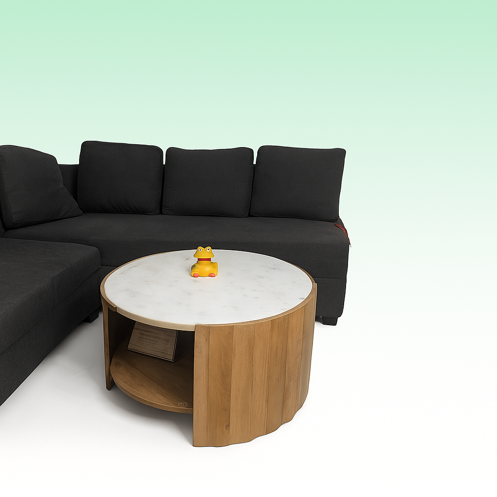 Round Center Table with Marble Top – hero image